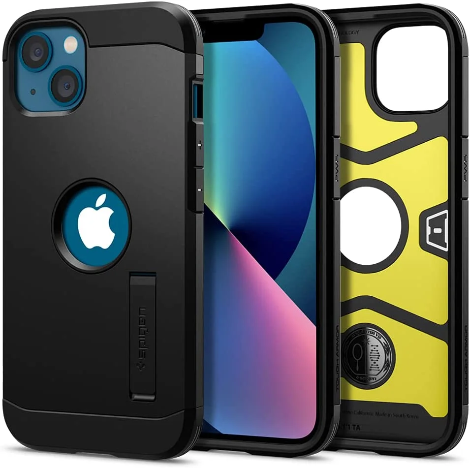 Coque de protection compatible avec iPhone 13 – Noir – Spigen Tough Armor - Organisation de la maison avec des solutions de rangement - {'count': 1, 'name': 'RONA'}