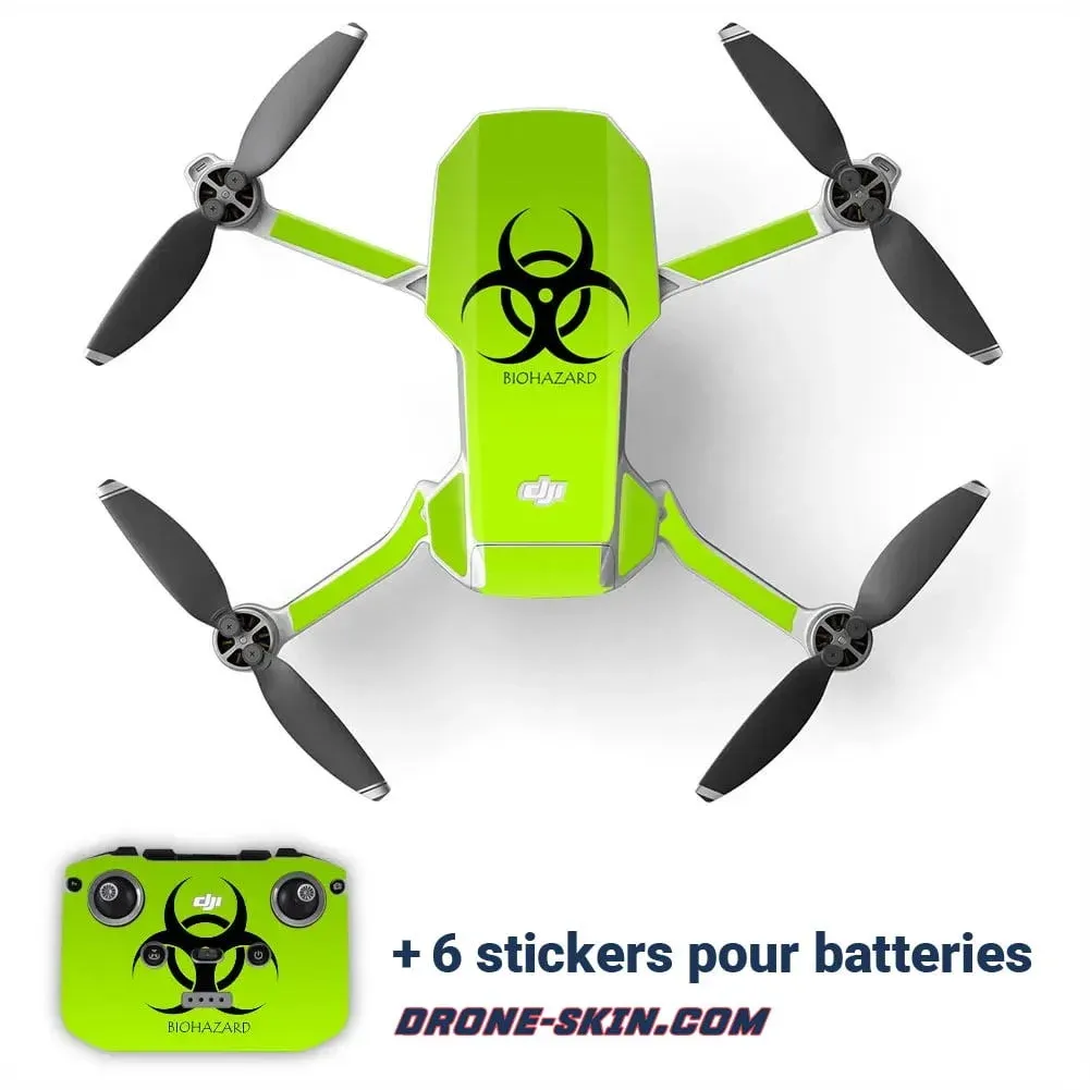 Sticker Drone DJI Biohazard ​Drones Professionnels Grand Public Boutique Française
