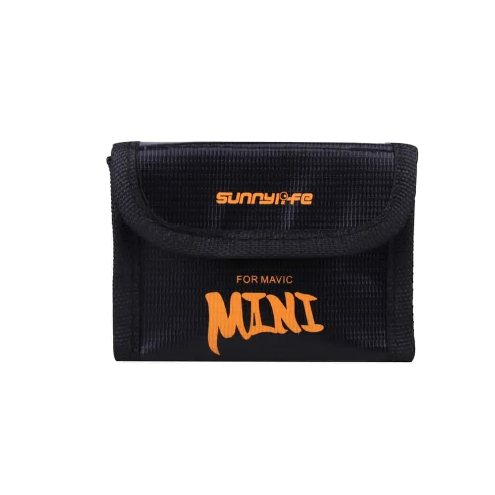 Sunnylife - Sac de sécurité pour 3 batteries pour DJI Mini/Mini 2/SE - ​Drones Professionnels & Grand Public | Boutique Française​ - sac ignifuge sac sécurité batterie mini ​drone amp boutique