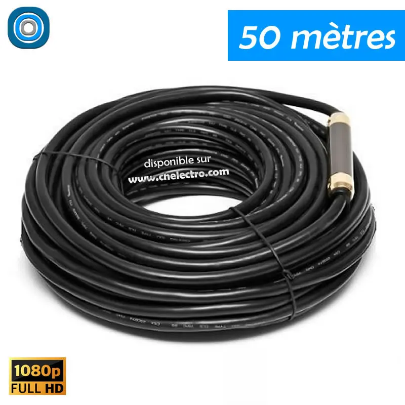 Câble HDMI amplifié | 50m - ​Drones Professionnels & Grand Public | Boutique Française​ - Audio
