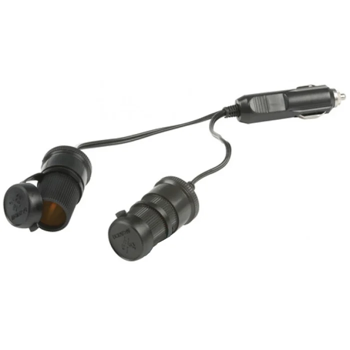 Double prise allume-cigare 12/24V - Accessoires Outdoor pour Plus de Liberté de Mouvement Double prise allume-cigare 12/24V - HTC EQUIPEMENT - Avec fusible 10A