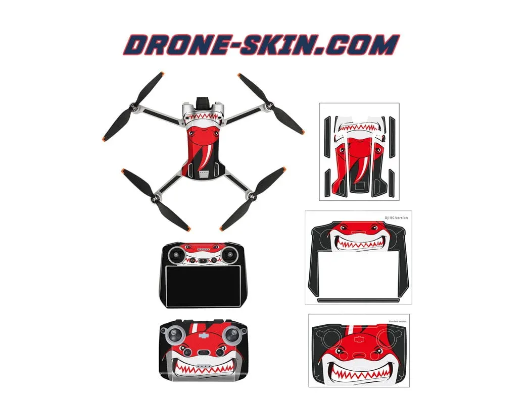 Sticker pour Drone DJI Mini 3 Pro Red Jaw - ​Drones Professionnels & Grand Public | Boutique Française​ PIHOT P30 1080P Drone Price in Kenya