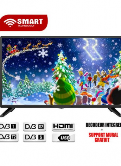 SMART TECHNOLOGY TV LED Pouces -STT-5032 Régulateur Décodeur Intégrés Noir Vins Rouges Harmonieux Occasion