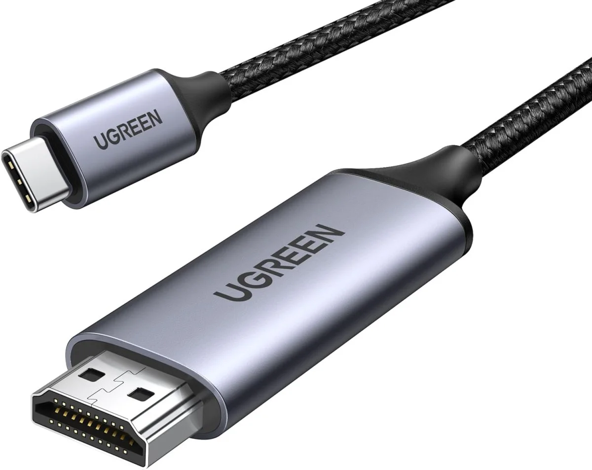 Cable 4K UHD USB-C vers HDMI, 1.5m, noir – Ugreen - Organisation de la maison avec des solutions de rangement UGREEN LP121 (30820) Cable Organizer, 5m, Black | allmarket.ge