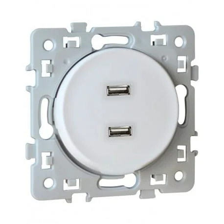 Prise chargeur double USB Square Eur’Ohm ​Drones Professionnels Grand Public Boutique Française