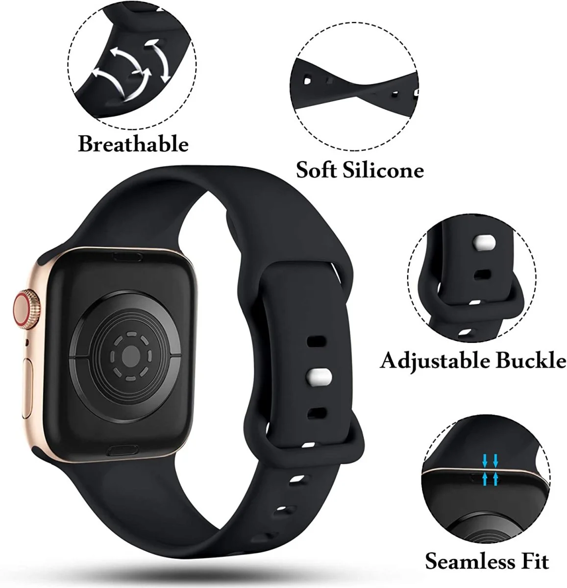 Bracelets en Silicone de Remplacement pour Apple Watch 38mm 40mm 41mm 42mm 44mm 45mm 49mm – CeMiKa - Organisation de la maison avec des solutions de rangement SeNool Métal Bracelet pour Xiaomi Redmi Watch 6 Active/6 Lite/6/5/4, Argent  | pour Xiaomi Smart Band 10 Pro/9 Pro/8 Pro,