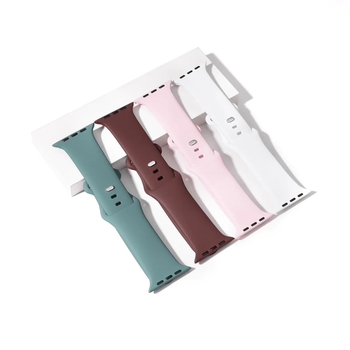 Bracelets Apple Watch silicone remplissage noir gravable E-shop mondial Produits durables modernes accessibles