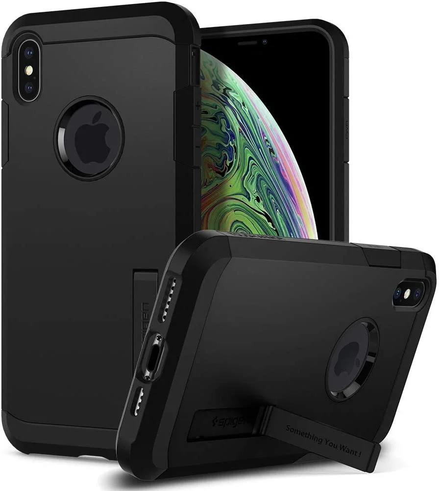 Coque de protection Antichoc Spigen Tough Système Armor Compatible avec iPhone XS Max – Noir - Organisation de la maison avec des solutions de rangement