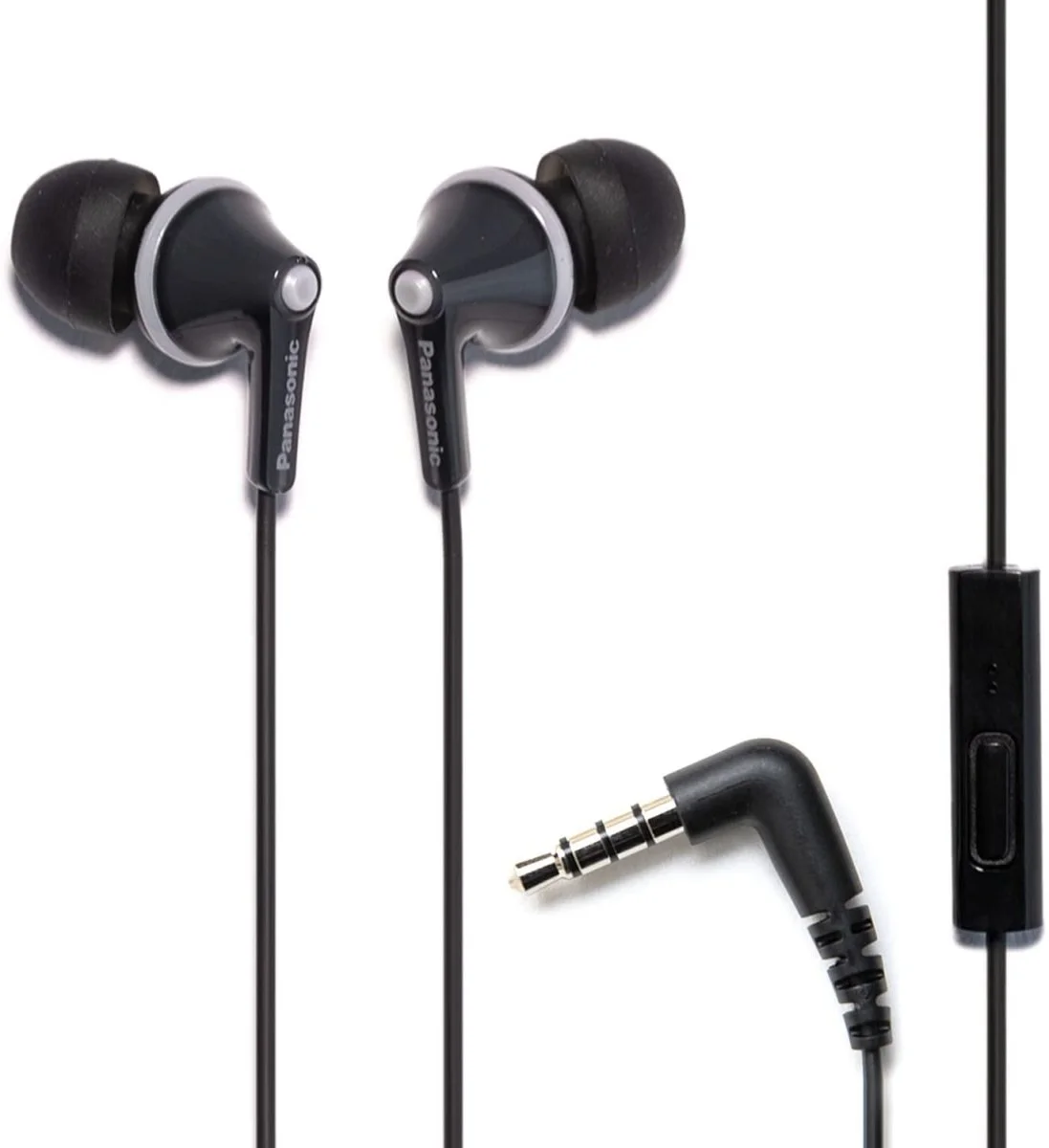Écouteurs filaires intra-auriculaires avec microphone et contrôleur d’appel RP-TCM125-K – Panasonic ErgoFit - Organisation de la maison avec des solutions de rangement Ecouteurs intra auriculaire avec micro 1,2 m - noir