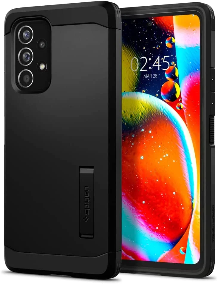 Coque de protection Compatible avec Samsung Galaxy A53 5G – Noir – Spigen Tough Armor - Organisation de la maison intérieur avec des solutions de rangement