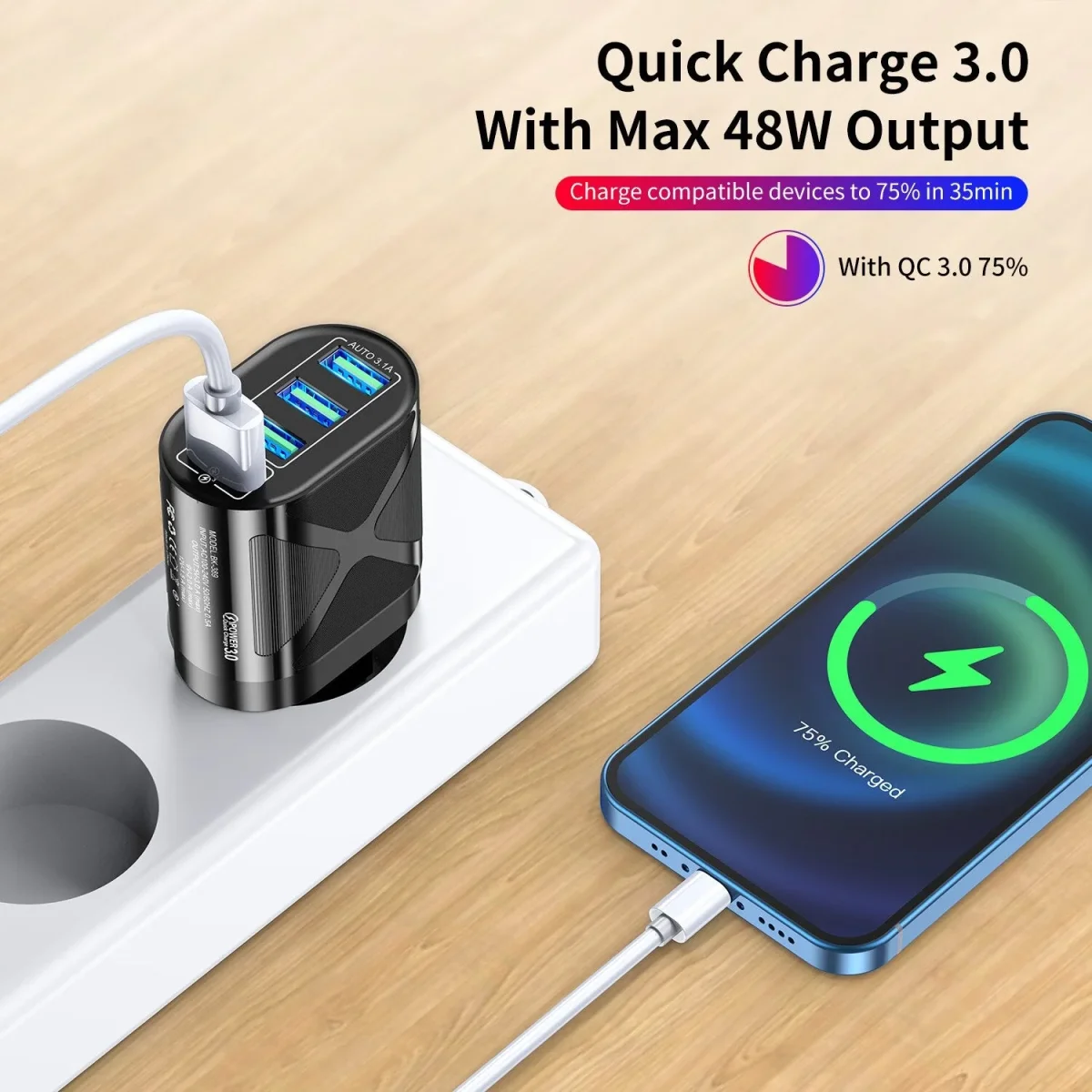 Chargeur USB ports Charge téléphone portable Saldi Straordinari Offerte Speciali Disponibili Adesso