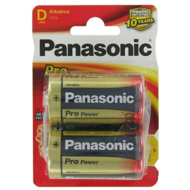 Pile Alcaline Panasonic LR20 D PRO POWER -x2 - Saldi Straordinari – Offerte Speciali Disponibili Adesso - Piles