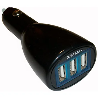 Prise allume-cigare 12V/24V avec triple prise USB 3,1 A max - Accessoires Outdoor pour Plus de Liberté Rapide de Mouvement