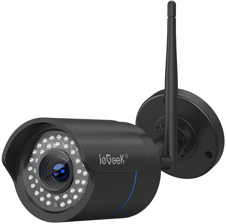Caméra surveillance extérieure boîtier métal caméra sécurité WiFi 1080P ieGeek Organisation maison solutions rangement