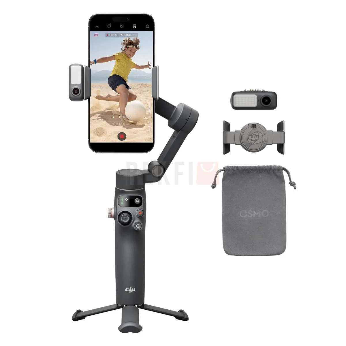 Mobile Stabilisateur axes smartphone suivi natif éclairage intégré barre d’extension trépied rapide édition Saldi Straordinari Offerte Speciali Disponibili Adesso