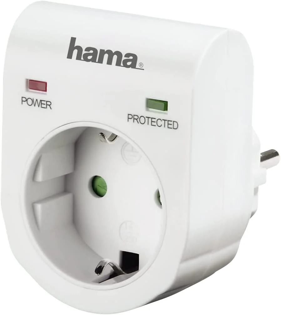 Protection contre les surtensions Hama 47771 – Parasurtenseur (230 V, 50 Hz, 16 A) - Organisation de la maison avec des solutions Tension de rangement