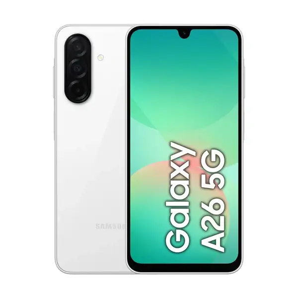 Samsung Galaxy A26 – 6Go de Ram – 128Go – Ecran 6.7″ – 5G Vvsialeek – 50MP – Empreinte digitale – Facial – Code à chiffres – Batterie 5000 mAh – Blanc - Saldi Straordinari – Offerte Speciali Disponibili Adesso