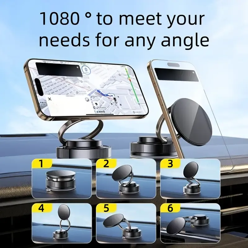 Support Téléphone Magnétique à Ventouse, Pliable et Réglable, Rotation 360°, Opération à Une Main, Idéal Voiture, Salle de Bain, Sport,Cuisine, Base Magnétique, Haute Stabilité - Saldi Straordinari – Offerte Speciali Disponibili Adesso - {'count': 1, 'name': 'Machine'}