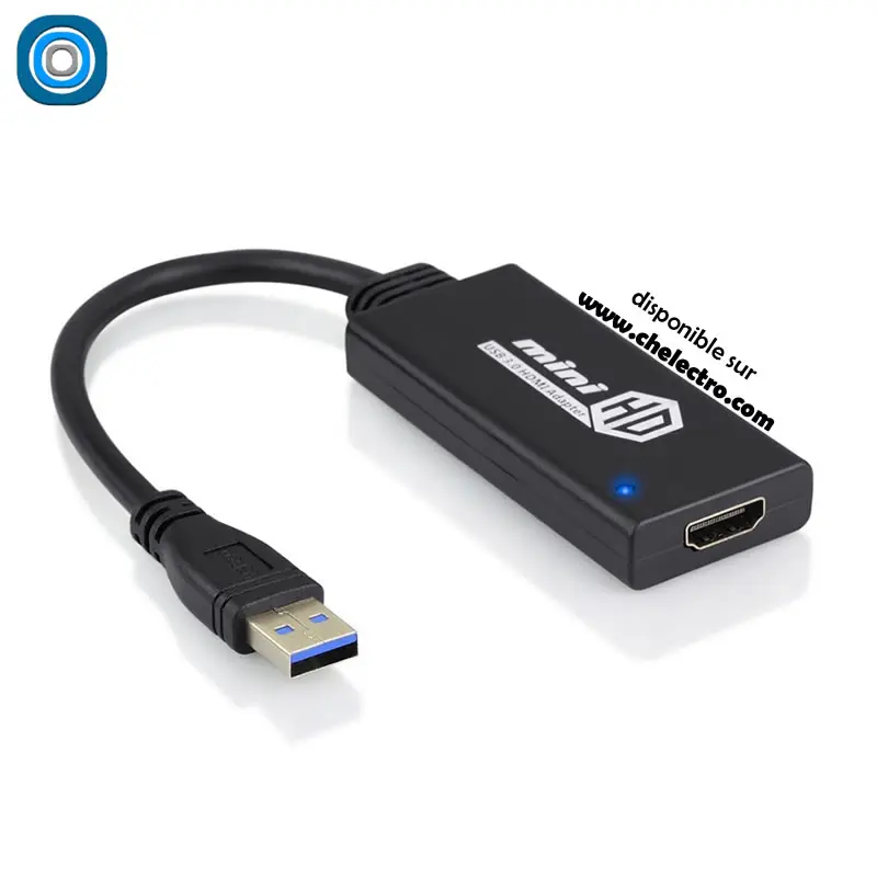 Convertisseur USB 3.0 / HDMI - ​Drones Professionnels & Grand Public | Boutique Française​ Amazon.com: MOSWAG USB to 3.5mm TRS Audio Jack Adapter, USB Male to 3.5mm  AUX Stereo Audio Cable, Nylon Braided AUX Converter for PC, Laptop,  Windows, Mac OSX, Headphones（Does not Support Car, Mic