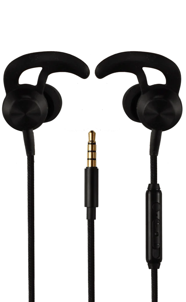 Ecouteurs filaires SPORT ALUMINIUM noir jack Saldi Straordinari Offerte Speciali Disponibili Adesso