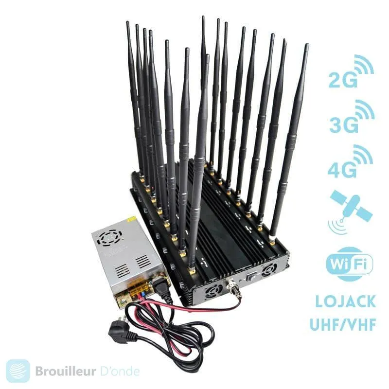 Brouilleur D’onde Antennes Puissance Brouillage Wi Fi LOJACK ​Drones Professionnels Grand Public Boutique Française