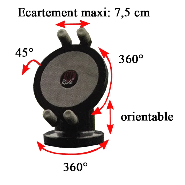 Support universel smartphones MP3 MP4 rotatif Accessoires Outdoor Liberté Mouvement