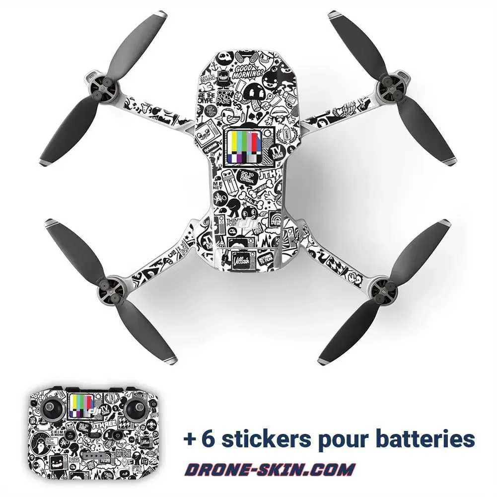 Sticker pour Drone DJI mini 1 et 2 Pop Culture - ​Drones Professionnels & Grand Public | Boutique Française​ - {'count': 1, 'name': 'Boutique'}