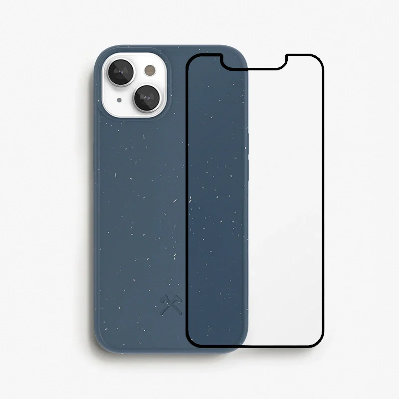 Bio Case + Fullscreen verre blindé iPhone 13 Mini Navy - FPVUA ​Drones Professionnels & Grand Public | Boutique Française