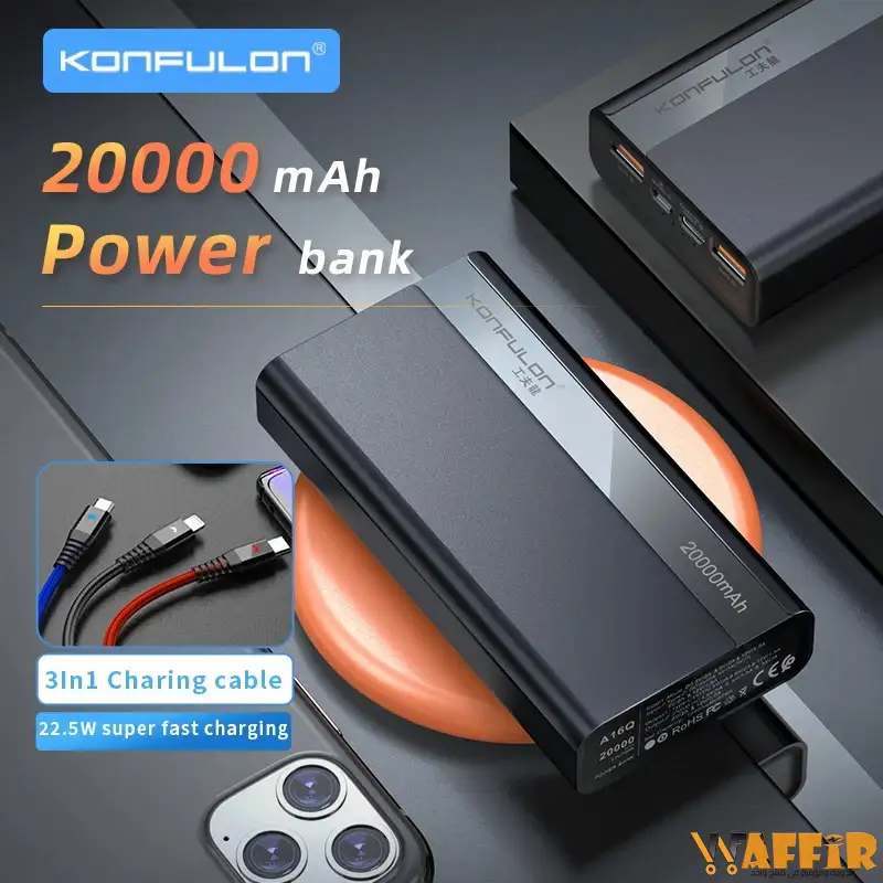 Konfulon A16Q PD charge rapide batterie externe Portable Saldi Straordinari Offerte Speciali Disponibili Adesso