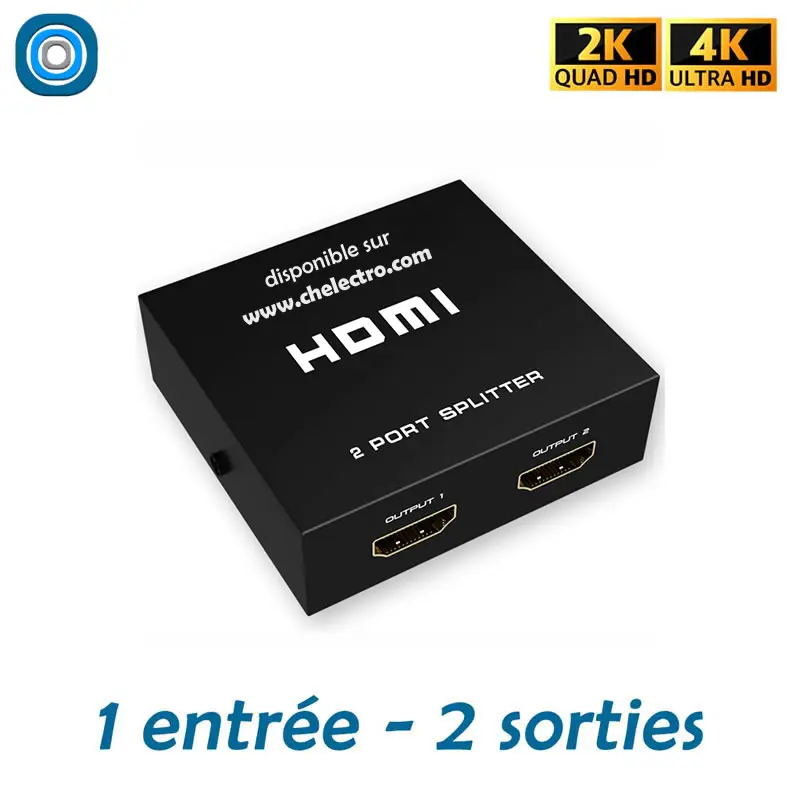 Splitter HDMI 2K4K | 2 sorties - ​Drones Professionnels & Grand Public | Boutique Française​ an
