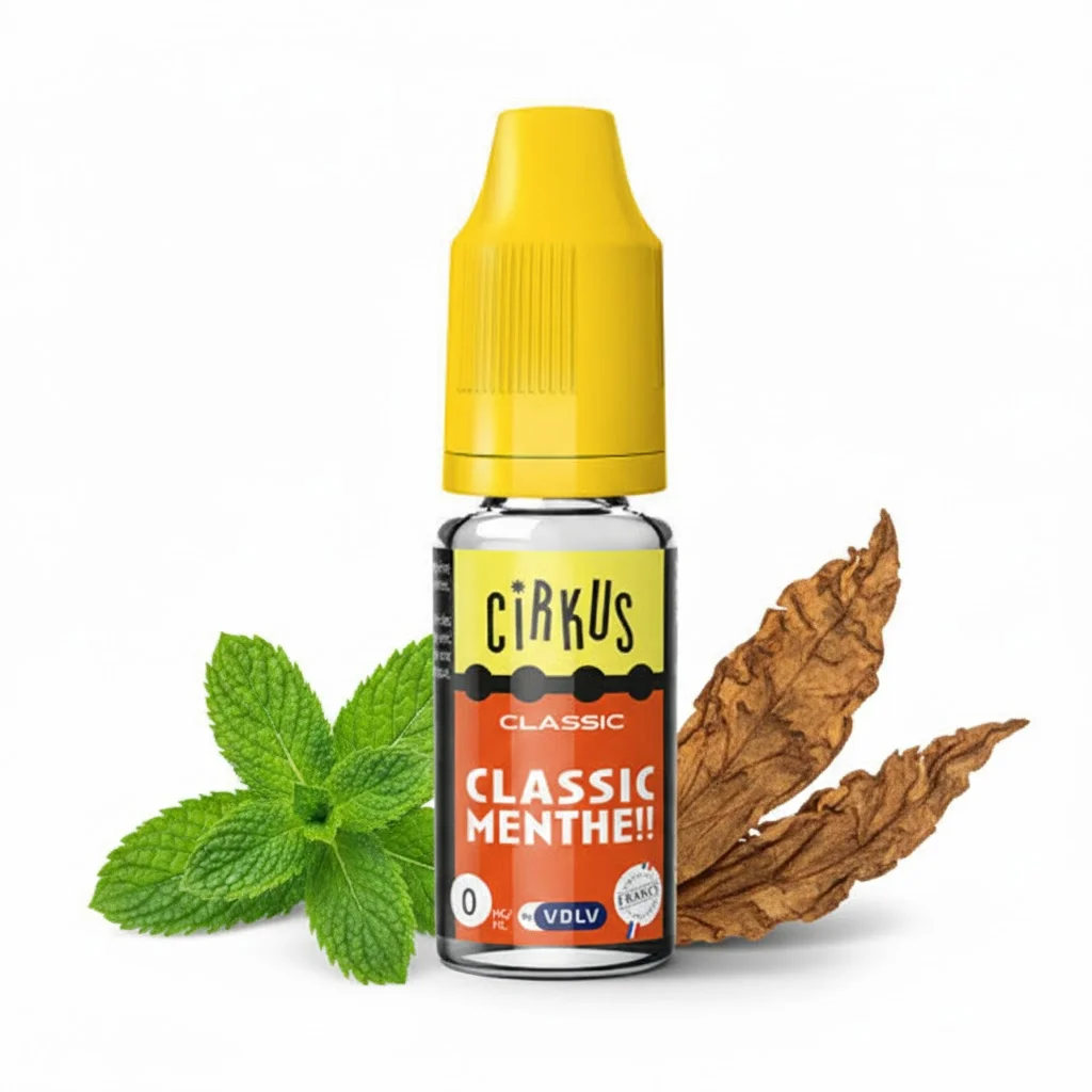 E-liquide Classic Menthe 10ml – Cirkus VDLV - Vins Rouges Harmonieux pour Chaque Intense Occasion