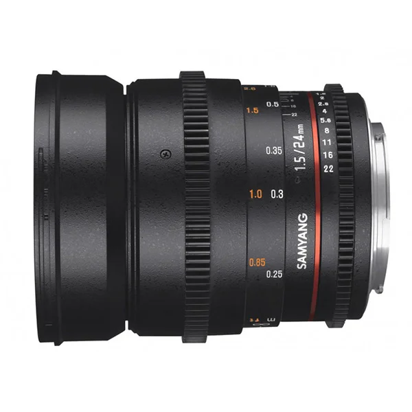 Samyang 24mm T1.5 VDSLR II (Canon EF) – Objectif Cinéma - Saldi Straordinari – Offerte Noir Speciali Disponibili Adesso