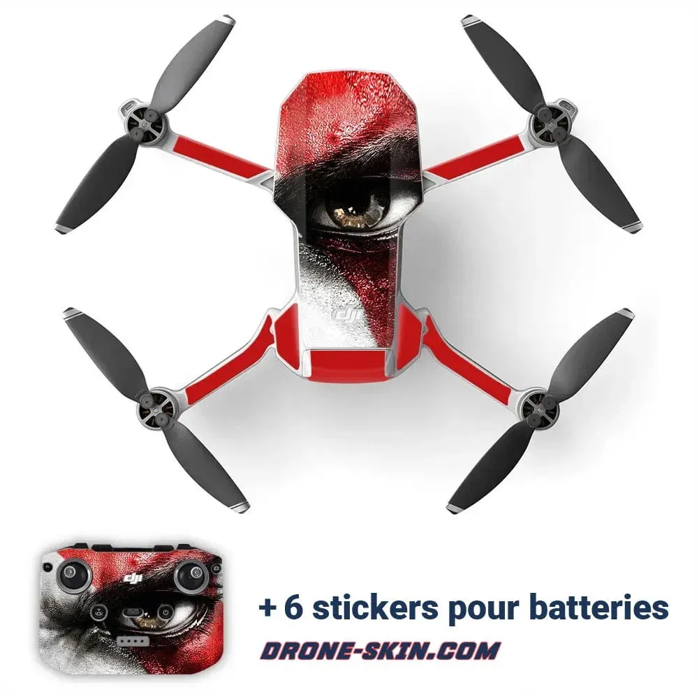 Sticker Drone DJI Red ​Drones Professionnels Grand Public Boutique Française