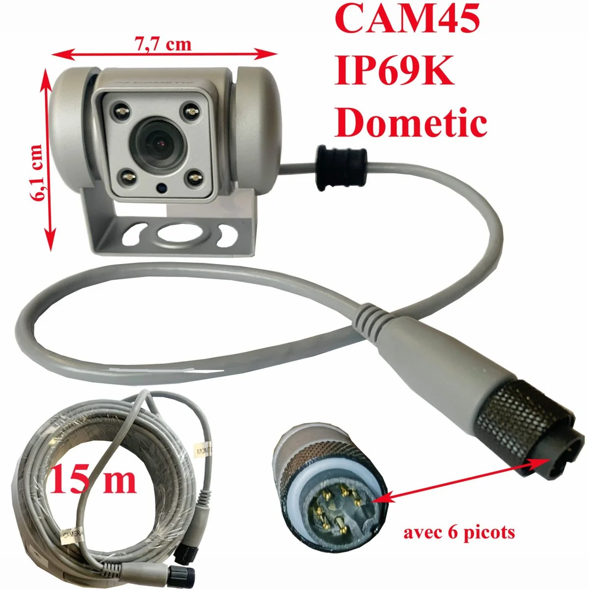 Dometic, camera Caravane PerfectView CAM45 IP69K - Accessoires Outdoor pour Plus de Liberté de Mouvement