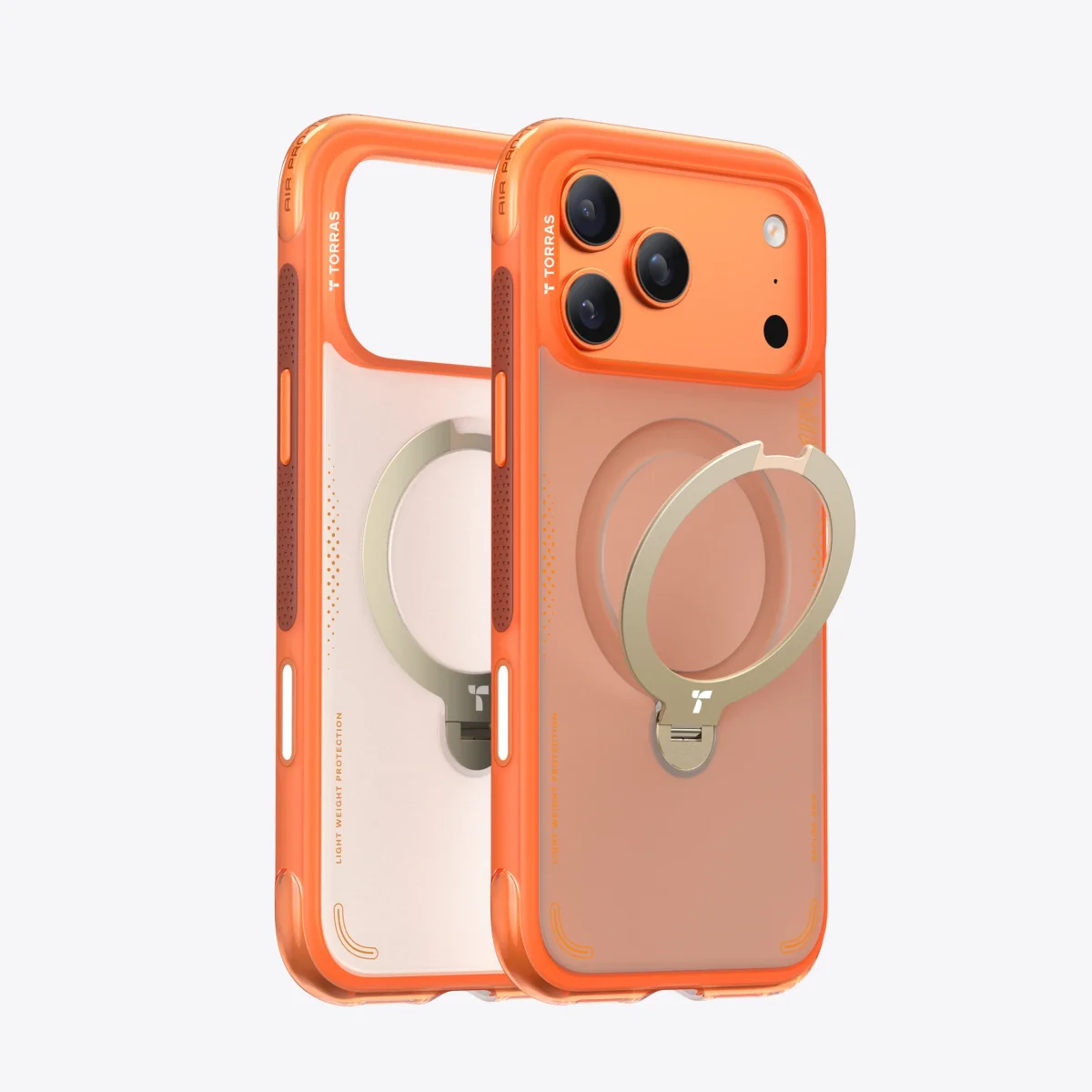 Coque protection iPhone Pro Max Torras Ostand Q3 Air Orange Organisation maison solutions rangement