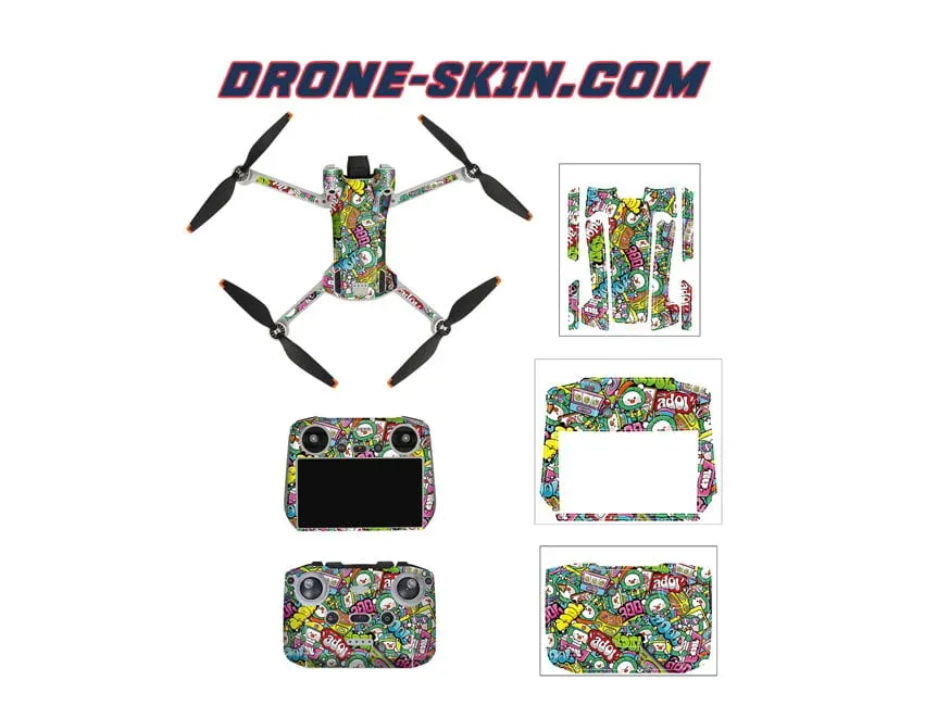 Sticker pour Drone DJI Mini 3 Pro Urban Jungle - ​Drones Professionnels & Grand Public | Ready Boutique Française