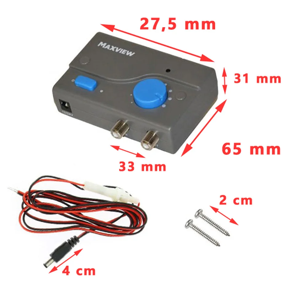 MAXVIEW Ampli pour antenne omnidirectionelle 360° Omnimax 12V, et 24V - Accessoires Outdoor pour Plus de Liberté de Mouvement Mat pour antenne Omnimax par Maxview - La Boutique de la Route