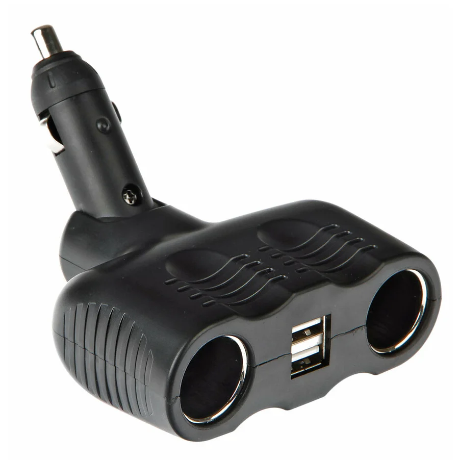 Double prise allume cigare avec une sortie USB, 12/24V, max 10A - Accessoires Outdoor pour Plus de Liberté de Mouvement - {'count': 1, 'name': 'Autoservice'}