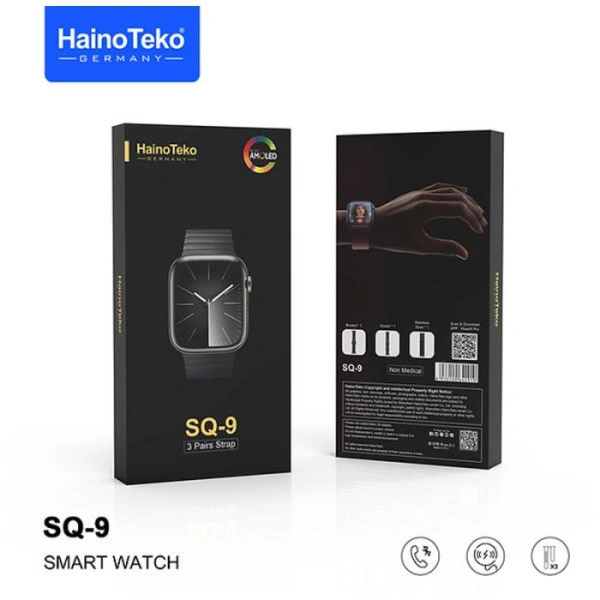 HainoTeko SmartWatch SQ-9 Silicone + 3 Bracelets – Noir - Saldi Straordinari – Offerte Speciali Disponibili Adesso