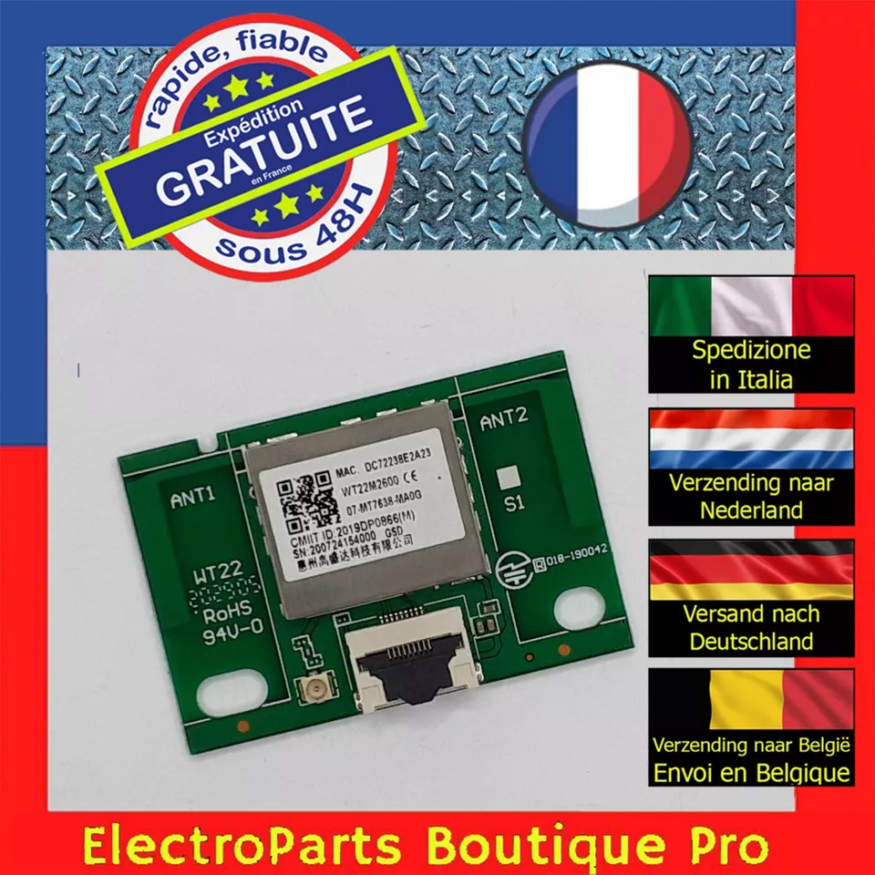 Module UGV wifi 07-MT7638-MA0G pour télé TCL 50P615X1 - ​Drones Professionnels & Grand Public | Boutique Française