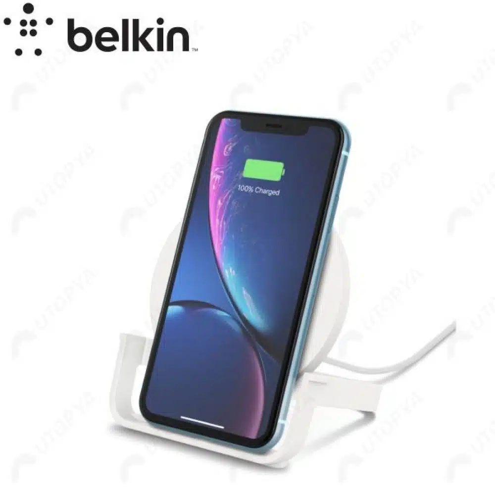 BELKIN Chargeur à induction Stand Complet 10W (Blanc) - Saldi Straordinari – Offerte Speciali Disponibili Adesso - belkin boostcharge belkin chargeur induction stand 10w blanc