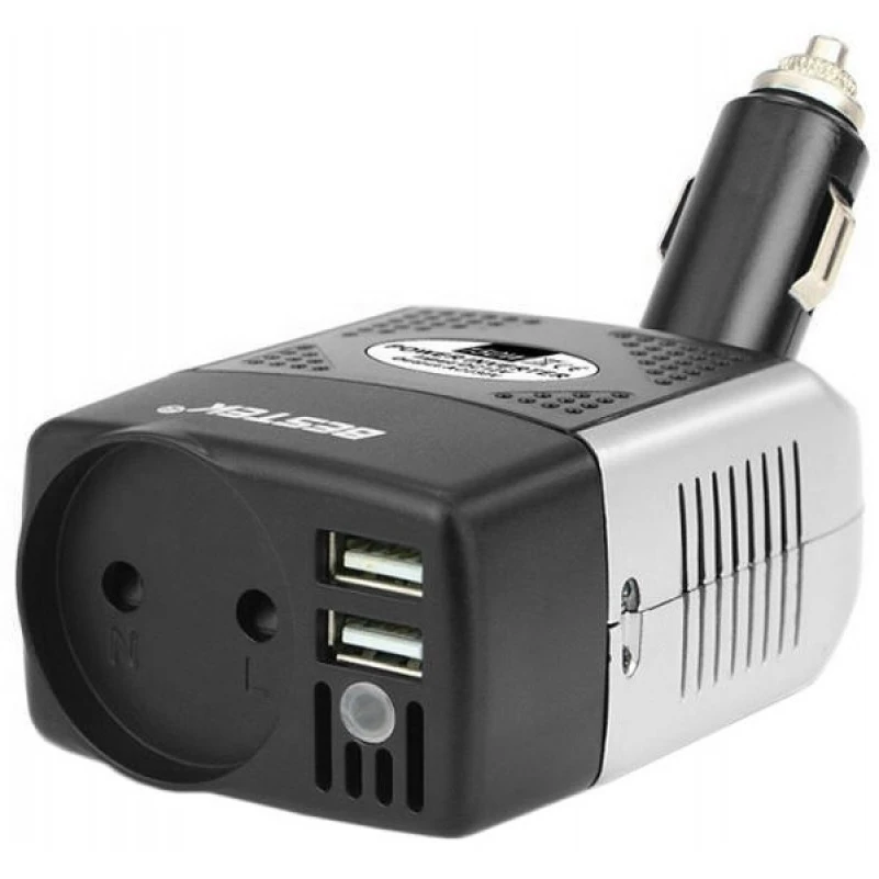 Convertisseur BESTEK 150W Onduleur pour voiture – Gris et 12v noir - Organisation de la maison avec des solutions de rangement