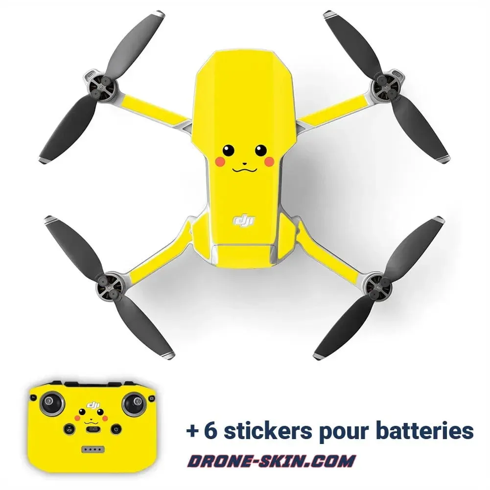 Sticker pour Drone DJI mini 1 et 2 Pika - ​Drones Professionnels & Grand Jeux Public | Boutique Française