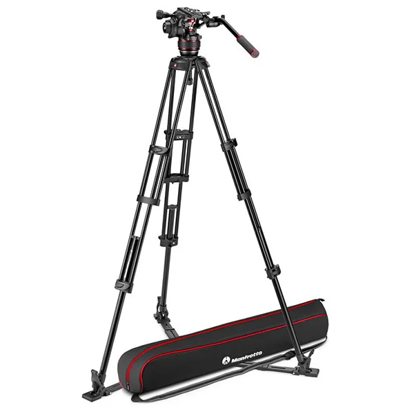 Manfrotto Nitrotech Trépied Twin Legs Aluminium GS Kit Rotule Vidéo trépied Saldi Straordinari Offerte Speciali Disponibili Adesso