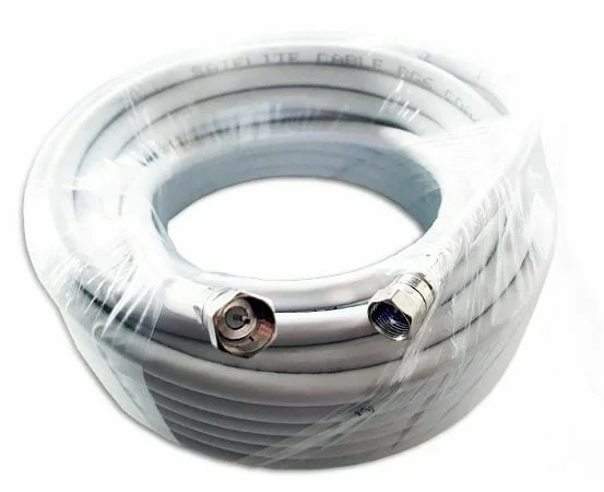 Arcas Câble coaxial SATellite DVB blanc 120dB 75 Ohms / 5 mètres - Saldi Straordinari – Offerte Speciali Disponibili Adesso
