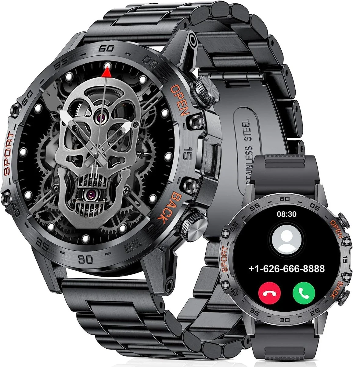 Smart Watch Montre Connectée Intelligente Homme Appel Bluetooth Moniteur Fréquence Cardiaque Sommeil Sportifs IP67 Etanche,1.39&Prime HD Noir SIEMORL Organisation maison solutions rangement
