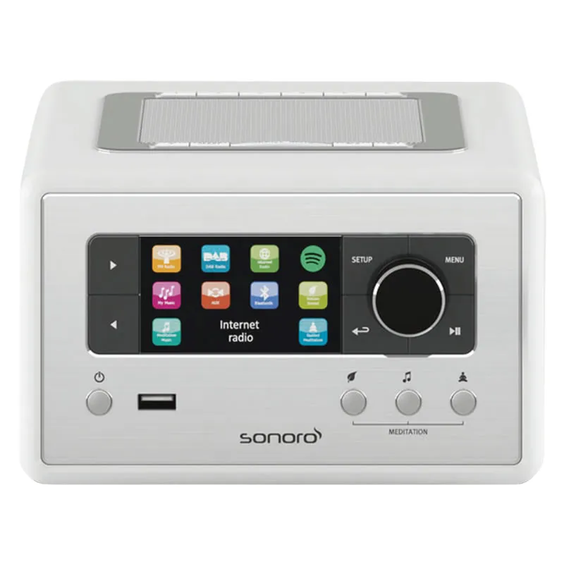 SONORO RADIO RELAX DESIGN BLANC DAB+ - ​Drones Professionnels & Grand Public | Boutique Française​ - {'count': 2, 'name': 'Prise'}