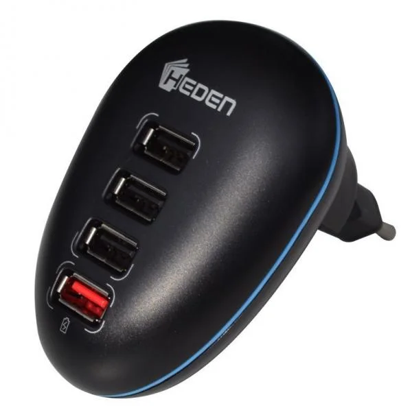 Chargeur prise murale, Informatique 4 ports USB, HEDEN, NF - Saldi Straordinari – Offerte Speciali Disponibili Adesso