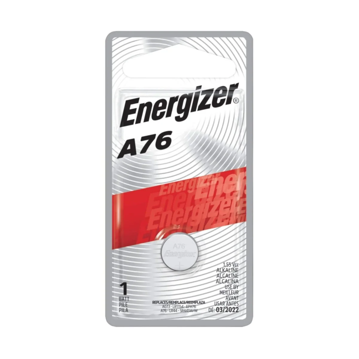 Pile alcaline miniature A76 - 1.5V/1,5 volt Energizer®, longue durée, (paquet de 1) - Energizer® - Saldi Straordinari – Offerte Speciali Disponibili Adesso - Piles bouton
