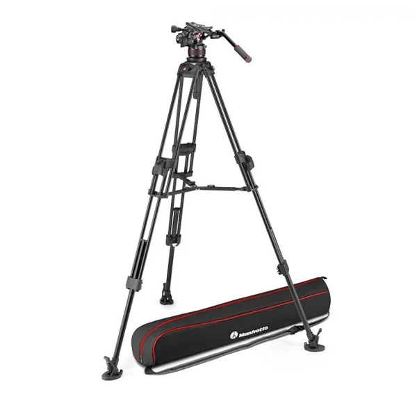 Manfrotto Nitrotech 612 + Fast Twin 645 (aluminium) – Kit Trépied et Rotule Vidéo - Saldi Straordinari – Offerte Speciali Disponibili appareil Adesso